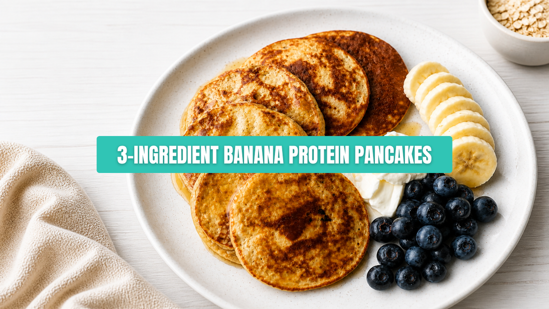 3-Ingredient Banana Protein Pancakes
