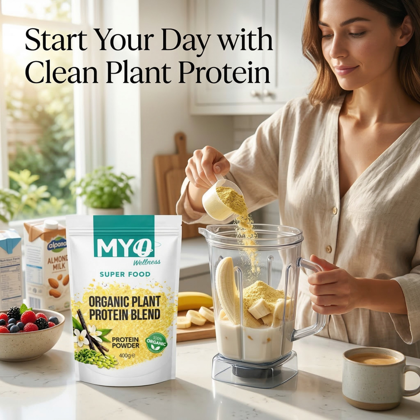 MYOwellness Superfoods - Organic Plant Protein Blend