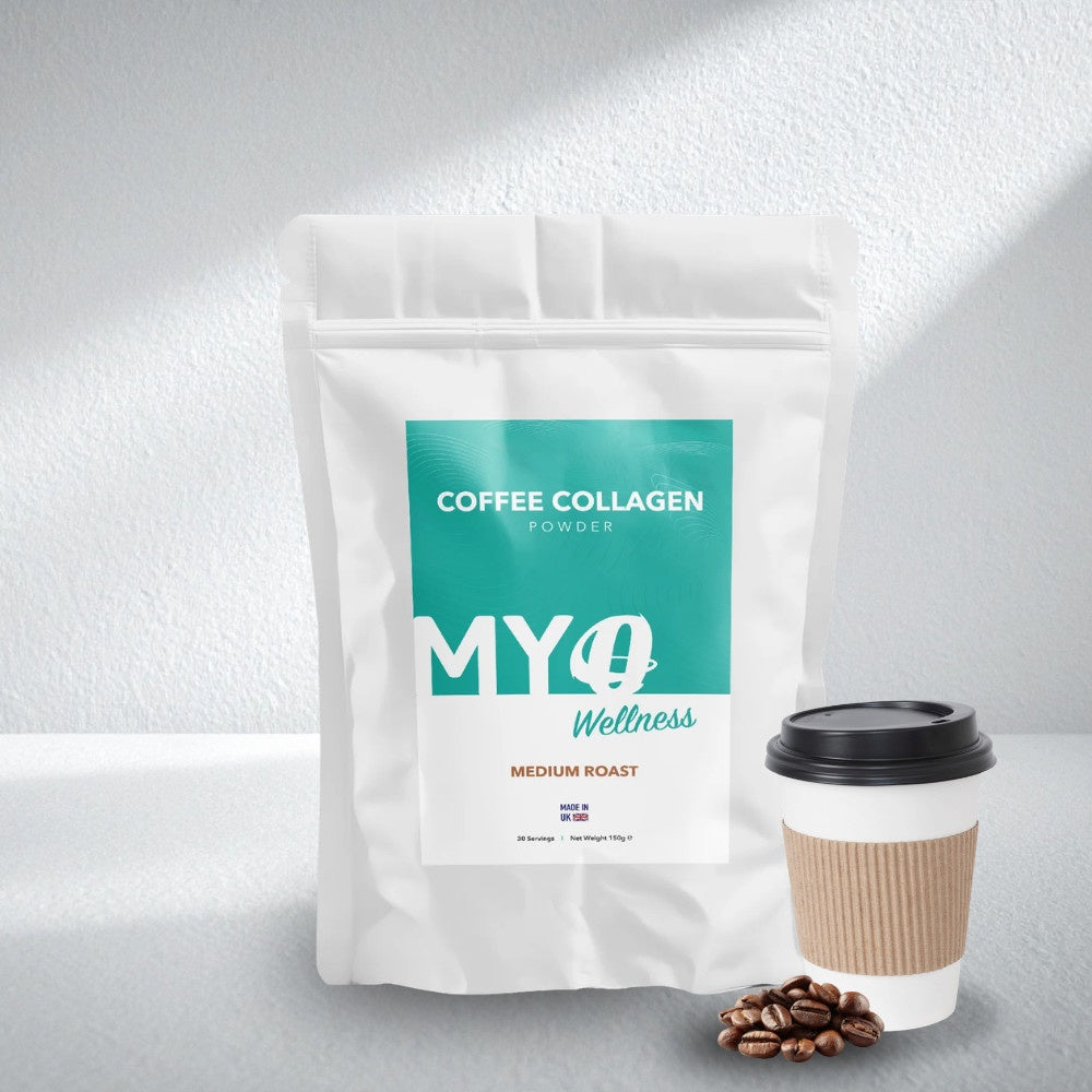 Coffee & Hydrolysed Bovine Collagen with Vitamin C, D3 and Hyaluronic acid - 204g Pouch