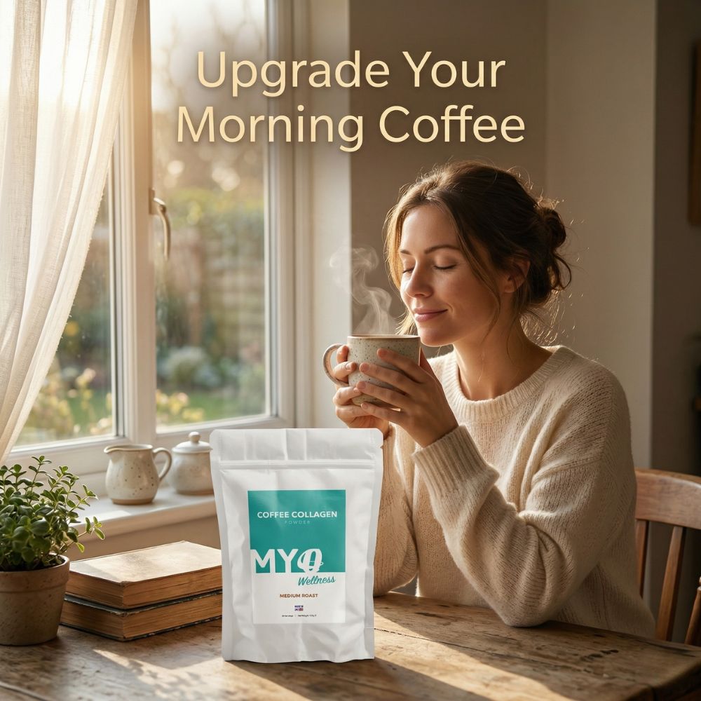 Coffee & Hydrolysed Bovine Collagen with Vitamin C, D3 and Hyaluronic acid - 204g Pouch