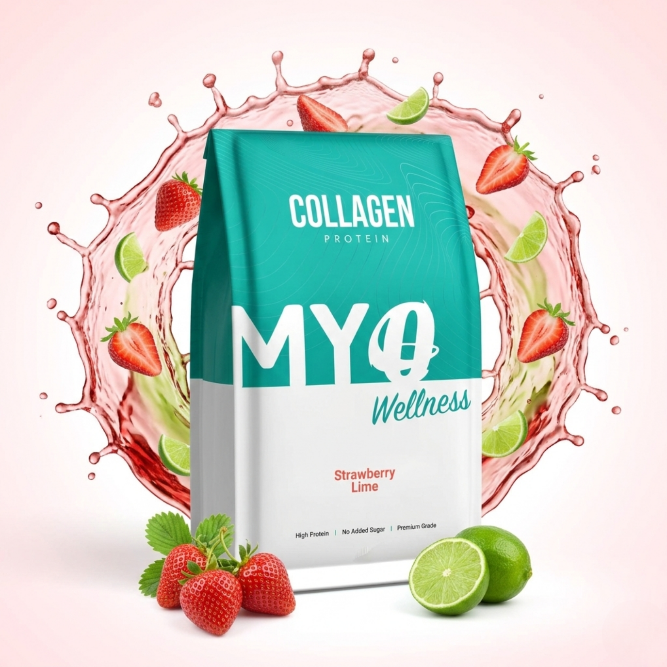 Hydrolysed Bovine Collagen with Vitamin C, D3 and Hyaluronic acid - 150g pouch
